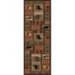 Tayse Nature Homespun Cabin Lodge Runner - Brown/Multi - image 1