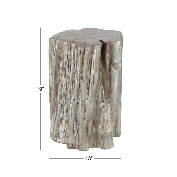 9th & Pike® Gold Fiberglass Eclectic Footstool