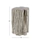 9th & Pike® Gold Fiberglass Eclectic Footstool - image 2