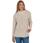 Plus Size Ruby Rd. Holiday Item Sweaters Split Cowl Neck Marled - image 1