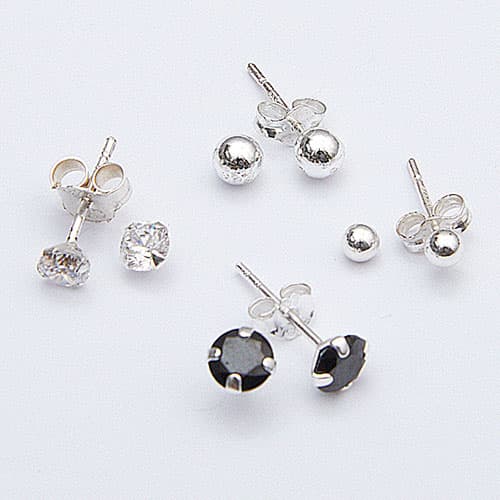 Marsala 4pr. Post Stud Earrings Set