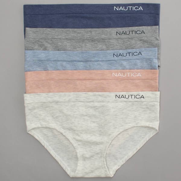 Womens Nautica 5pk. Heather Hiptsers Panties NT3034-5PKAS