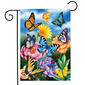 Briarwood Lane Butterflies in Garden Garden Flag - image 1