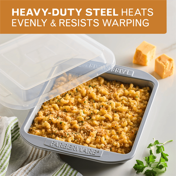 Farberware® Bakeware Nonstick Square Cake Pan with Lid