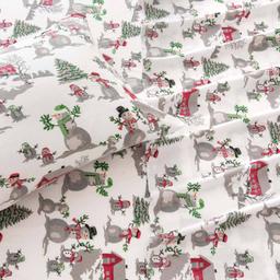 Freshfolds Cotton Winter Wonderland 4pc. Flannel Sheet Set