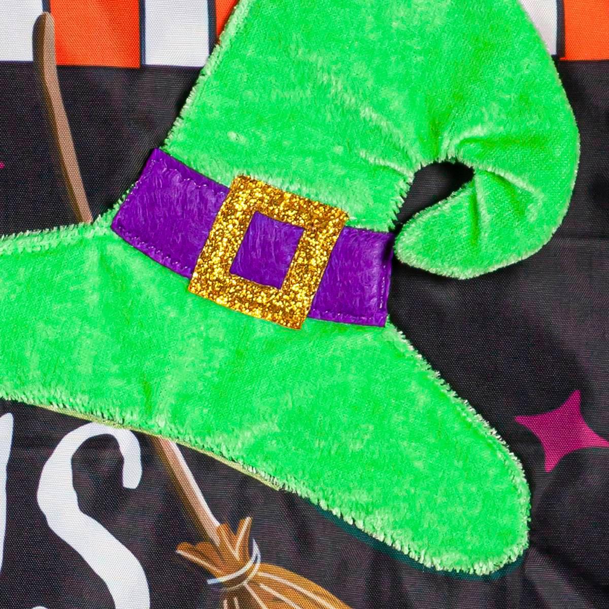 Evergreen Hocus Pocus Time Garden Applique Flag