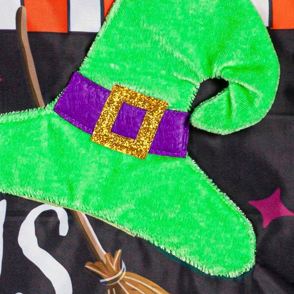 Evergreen Hocus Pocus Time Garden Applique Flag