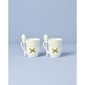 Lenox® Butterfly Meadow® Green Mugs with Spoons - Set of 2 - image 3