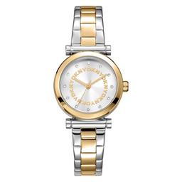 Womens DKNY Essentials Two-Tone Silver Dial Watch - DK1L090M0085