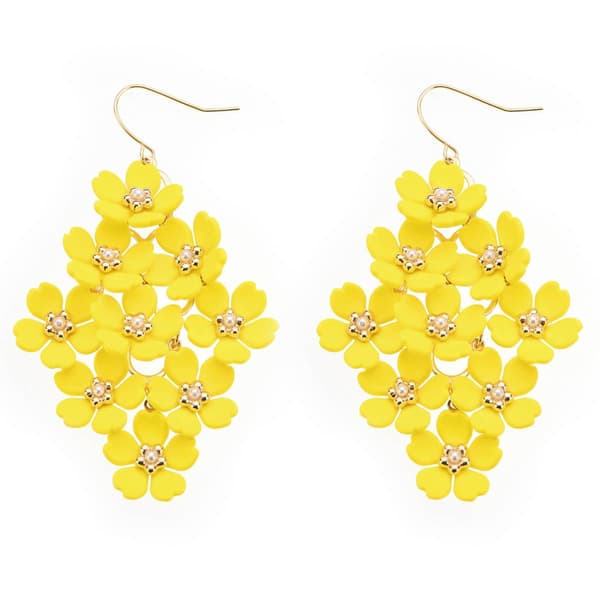 Ashley Cooper(tm) Yellow Flower Kite Earrings - image 