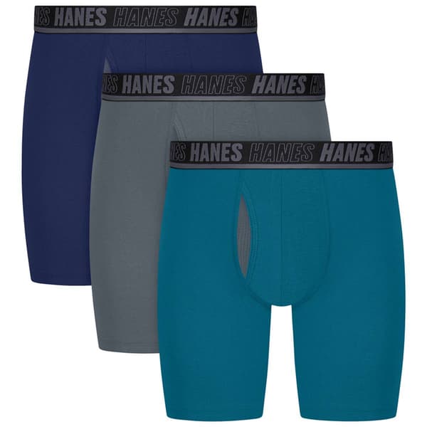 Mens Hanes Ultimate® Moves Cotton Stretch Boxer Briefs