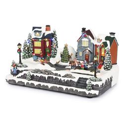 Alpine LED Animated Children in Christmas Village Décor