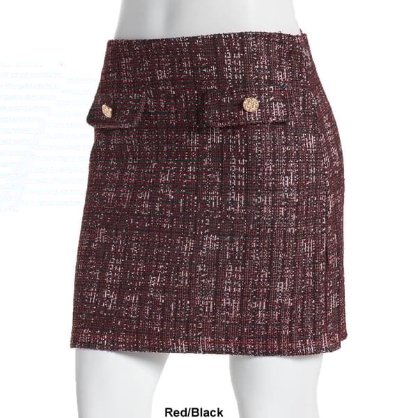 Juniors Joe B. Tweed Knit Mini Skirt