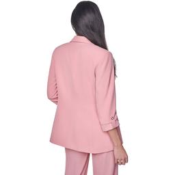 Womens Calvin Klein Tab Sleeve Notch Lapel Blazer