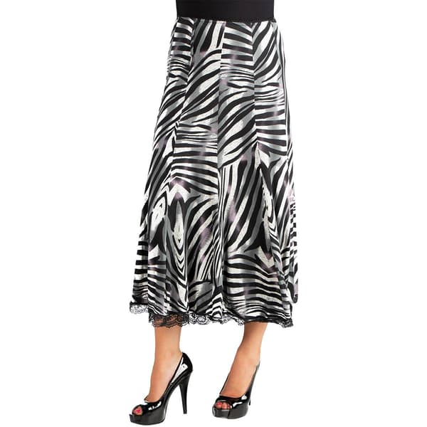 Womens 24/7 Comfort Apparel Midi Length A-Line Skirt