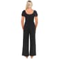 Juniors Derek Heart Short Sleeve Belted Wide Leg Jumpsuit - image 2