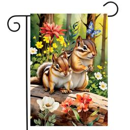 Briarwood Lane Chipmunks Garden Flag