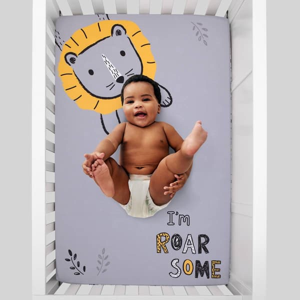 Little Love by NoJo Roarsome Lion Mini Crib Photo Sheet
