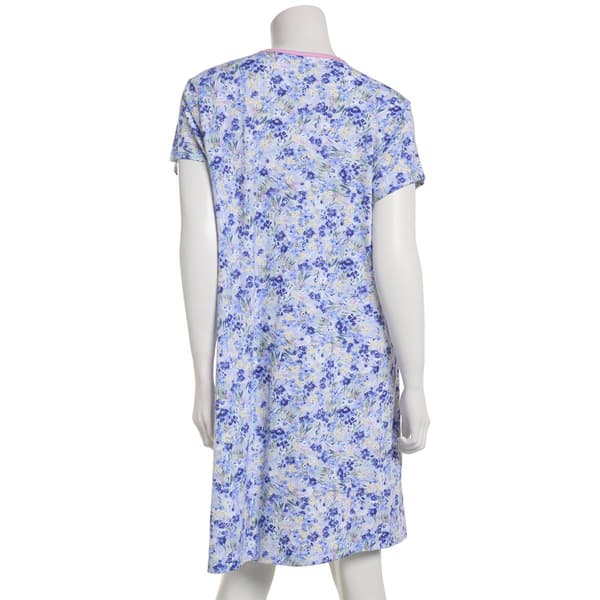 Plus Size Karen Neuburger Short Sleeve Brushed Meadows Nightshirt