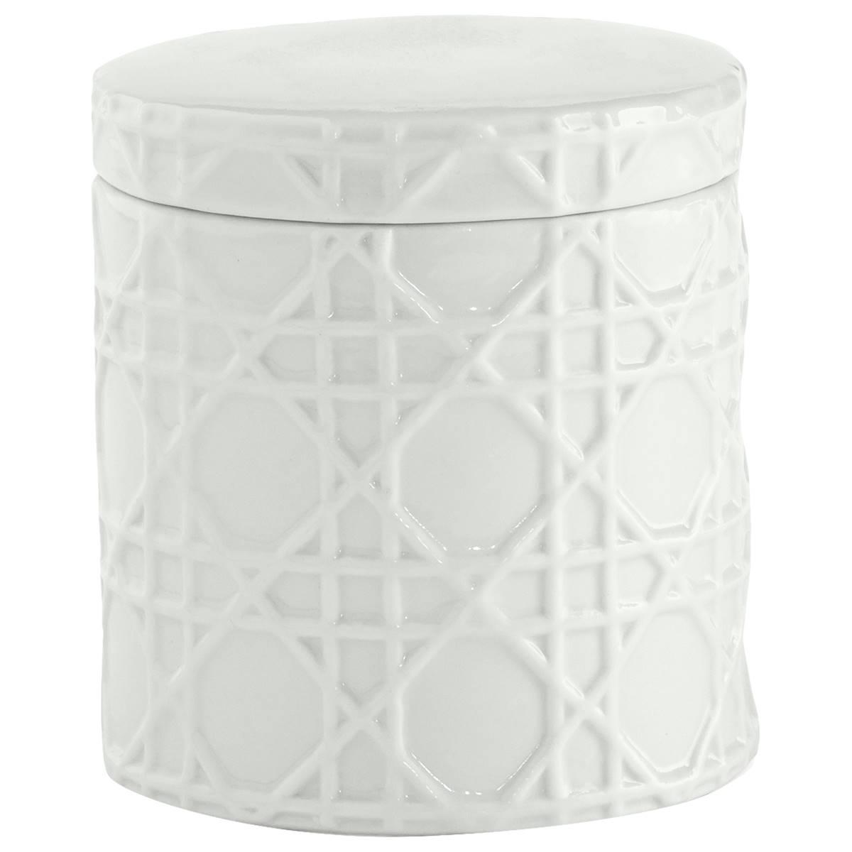Cassadecor Wicker Bath Accessories - Cotton Jar