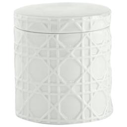 Cassadecor Wicker Bath Accessories - Cotton Jar