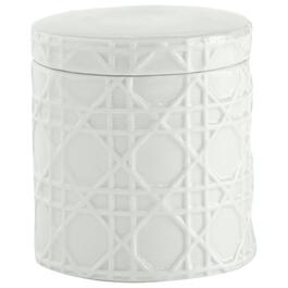 Cassadecor Wicker Bath Accessories - Cotton Jar