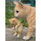 Hi-Line Gift Mother Cat Carrying Kitten Garden Statue - image 4