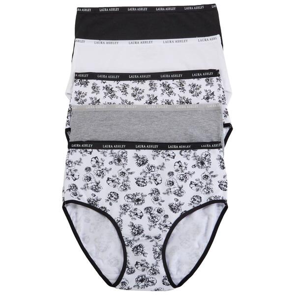 Womens Laura Ashley® 5pk. Seamless Full Brief Panties LS92215PKCQ - Boscov's