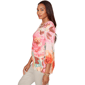 Womens Ruby Rd. Renaissance Romance Scallop Neck Floral Blouse - image 3