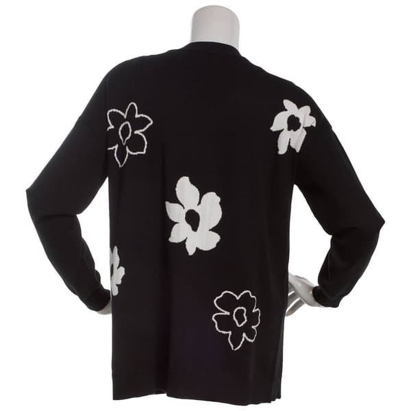 Plus Size Hanna & Gracie Long Sleeve Floral Cardigan