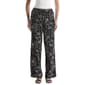 Petite Rafaella(R) Hibiscus Floral Embroidery Pull On Pants - image 1