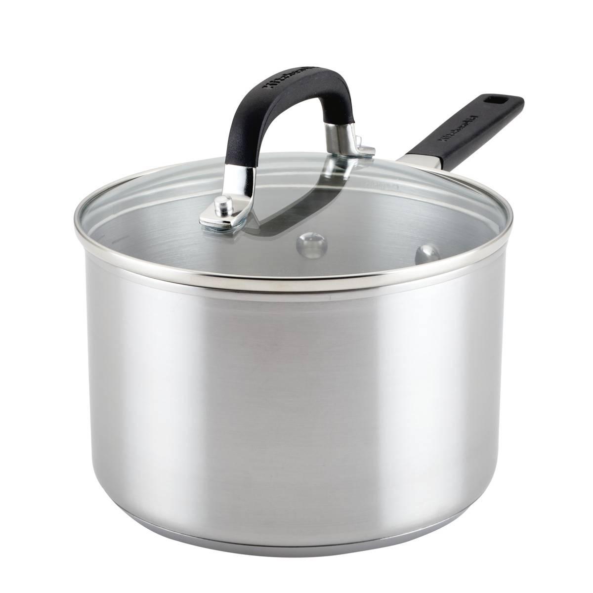 KitchenAid® 3qt. Stainless Steel Induction Saucepan w/ Lid