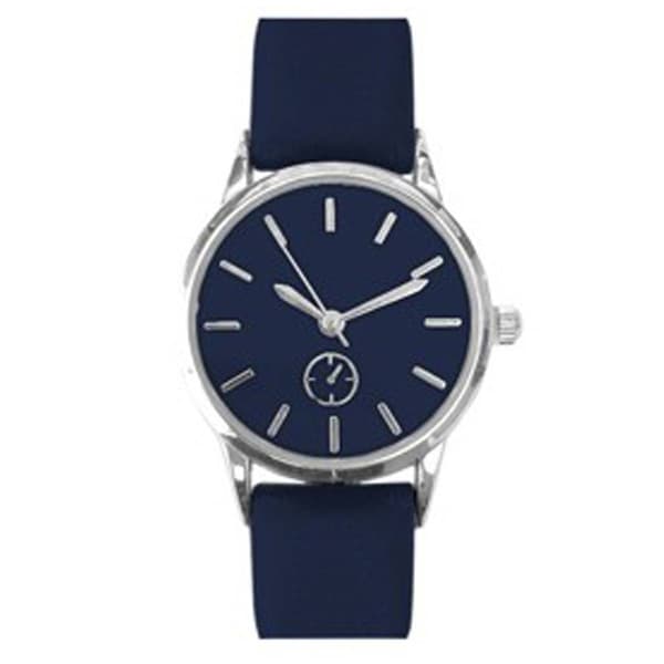 Womens Silver-Tone Navy Dial Watch - 15492S-07-J05 - image 