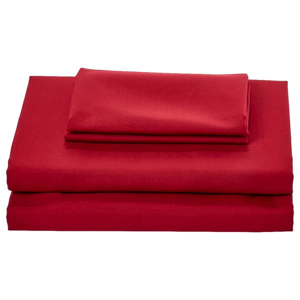 London Fog 6pc. Solid Microfiber Sheet Set