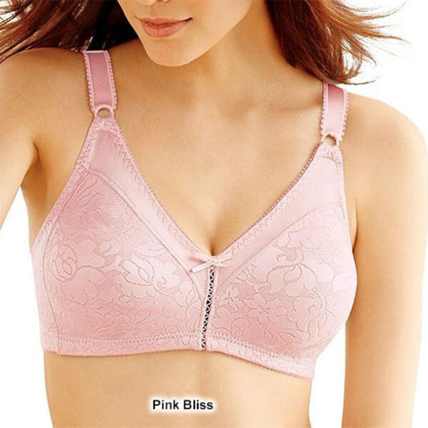 Buy Bali Women's Woman's Double Support Spa Closure Wire-Free Bra, Sheer  Latte Jacquard,34B at