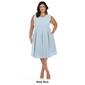 Plus Size White Mark Solid Fit and Flare Dress - image 7