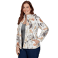 Womens Alfred Dunner Classics Watercolor Floral Zip Front Jacket - image 3