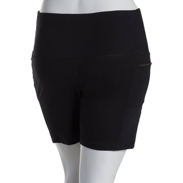Plus Size French Laundry 7in. Bike Shorts with Zip Pocket
