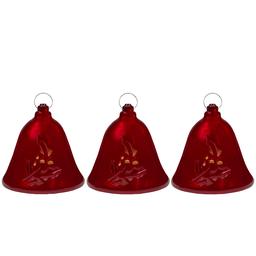 Northlight Musical Lighted Red Bells Christmas Decor