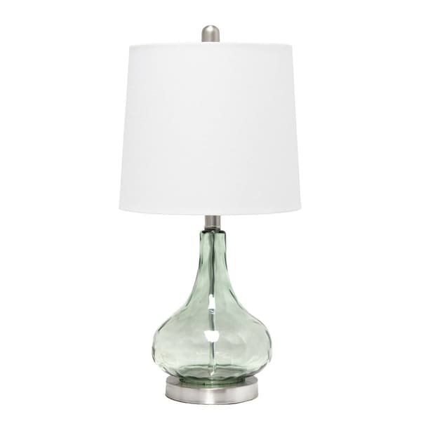 Lalia Home Classix 23.25in. Ripple Curvy Colored Glass Table Lamp