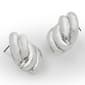 Steve Madden Rhodium Knot Large Stud Earrings - image 4