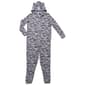 Juniors PJ Essentials Animal Stripe Hooded Pajama Onesie - image 1