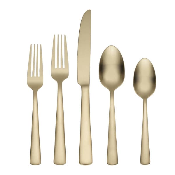 Oneida Aptitude Champagne Satin 20pc. Flatware Set