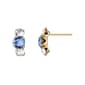 10kt. Gold/Multi Stud Earrings - image 1