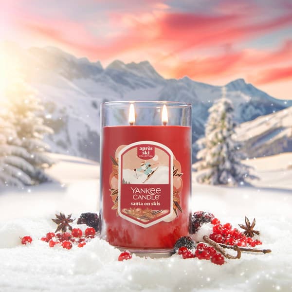 Yankee Candle&#40;R&#41; 2 Wick Santa on Skis Tumbler Candle