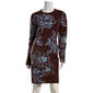 Juniors Madden Girl Floral Jacquard Crew Neck Sweater Dress - image 1
