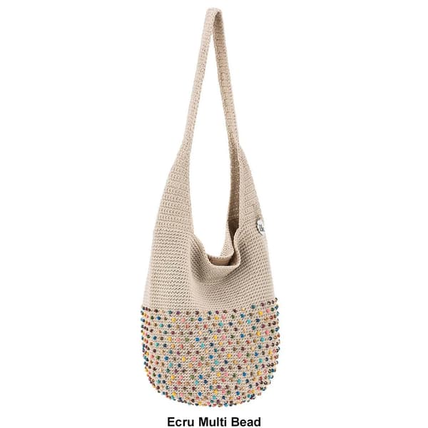 The Sak Crochet Hobo with Hand Stitched Bali Beads