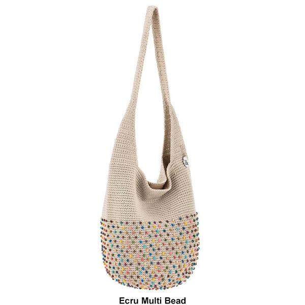 The Sak Crochet Hobo with Hand Stitched Bali Beads
