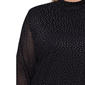 Plus Size NY Collection Mesh w/ Rhinestone Lined Blouse - image 4