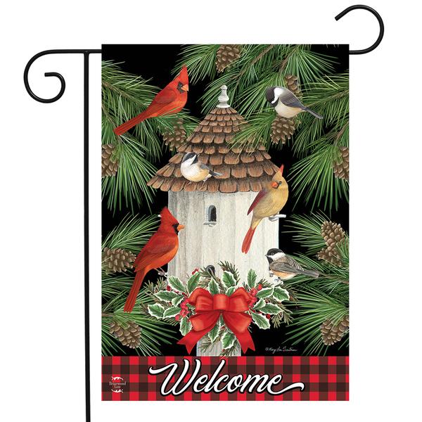 Briarwood Lane Holiday Bird Gathering Garden Flag - image 